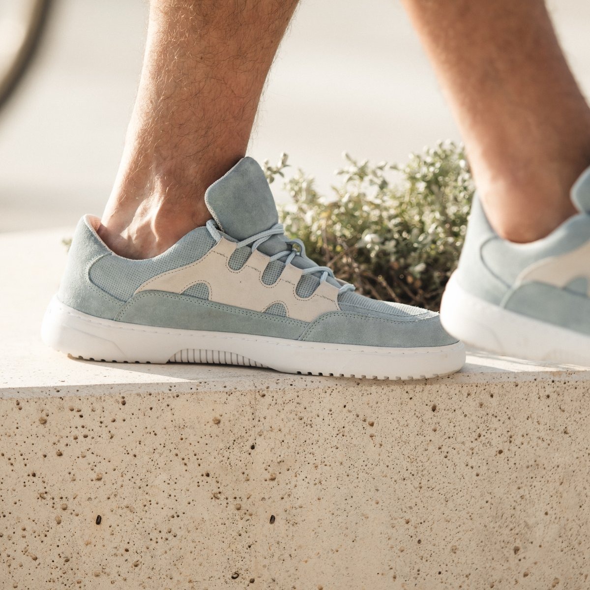 Barefoot tenisky Barebarics Evo - Light Blue & White