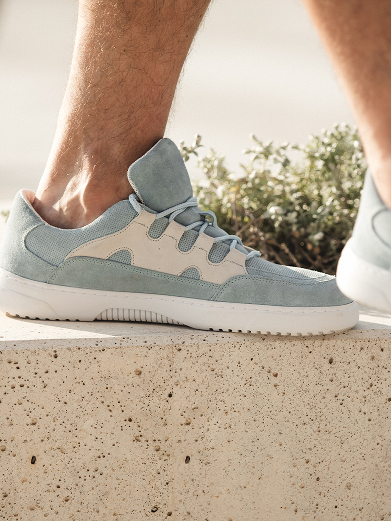 Barefoot tenisky Barebarics Evo - Light Blue & White