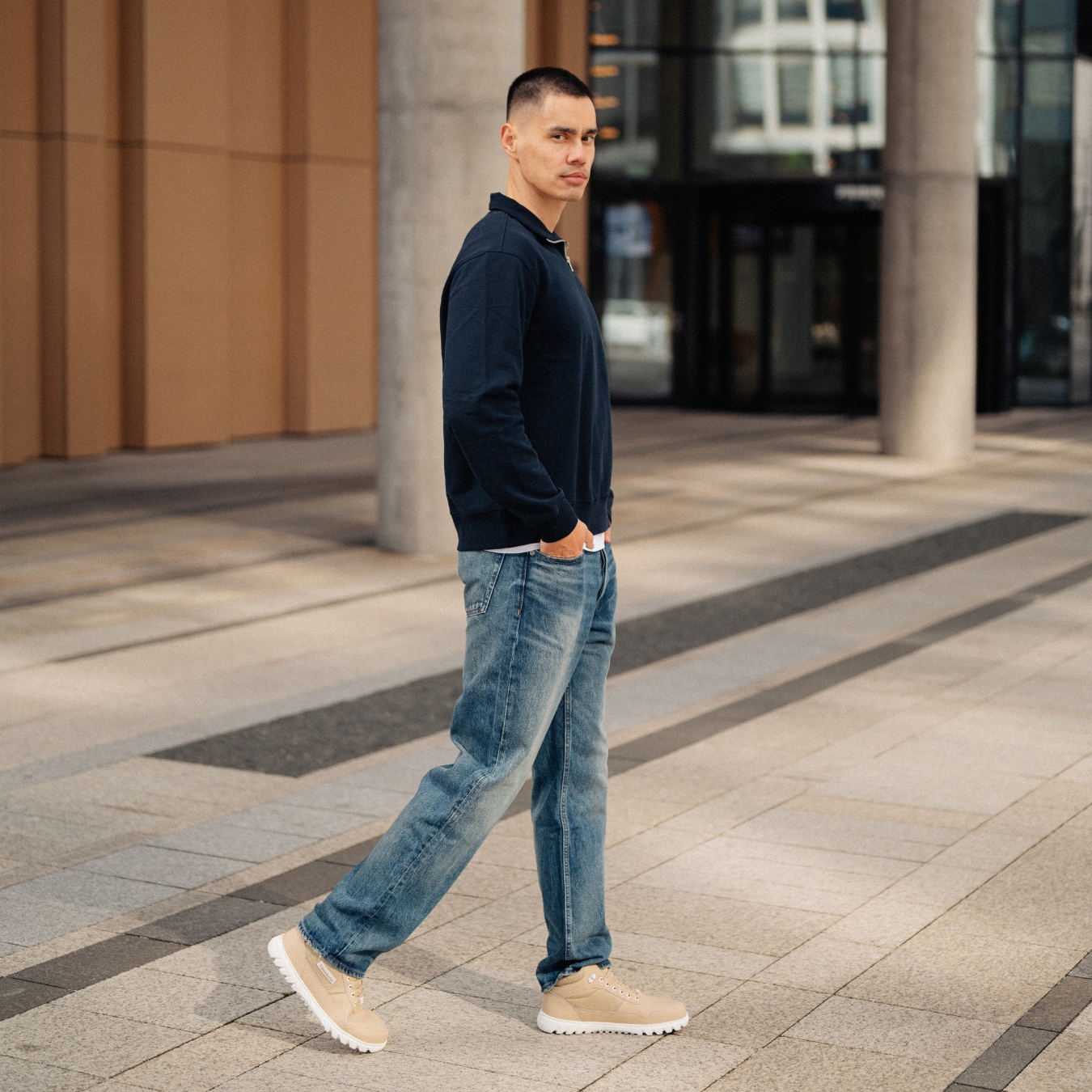 Barefoot topánky Barebarics UrbanEdge - Beige