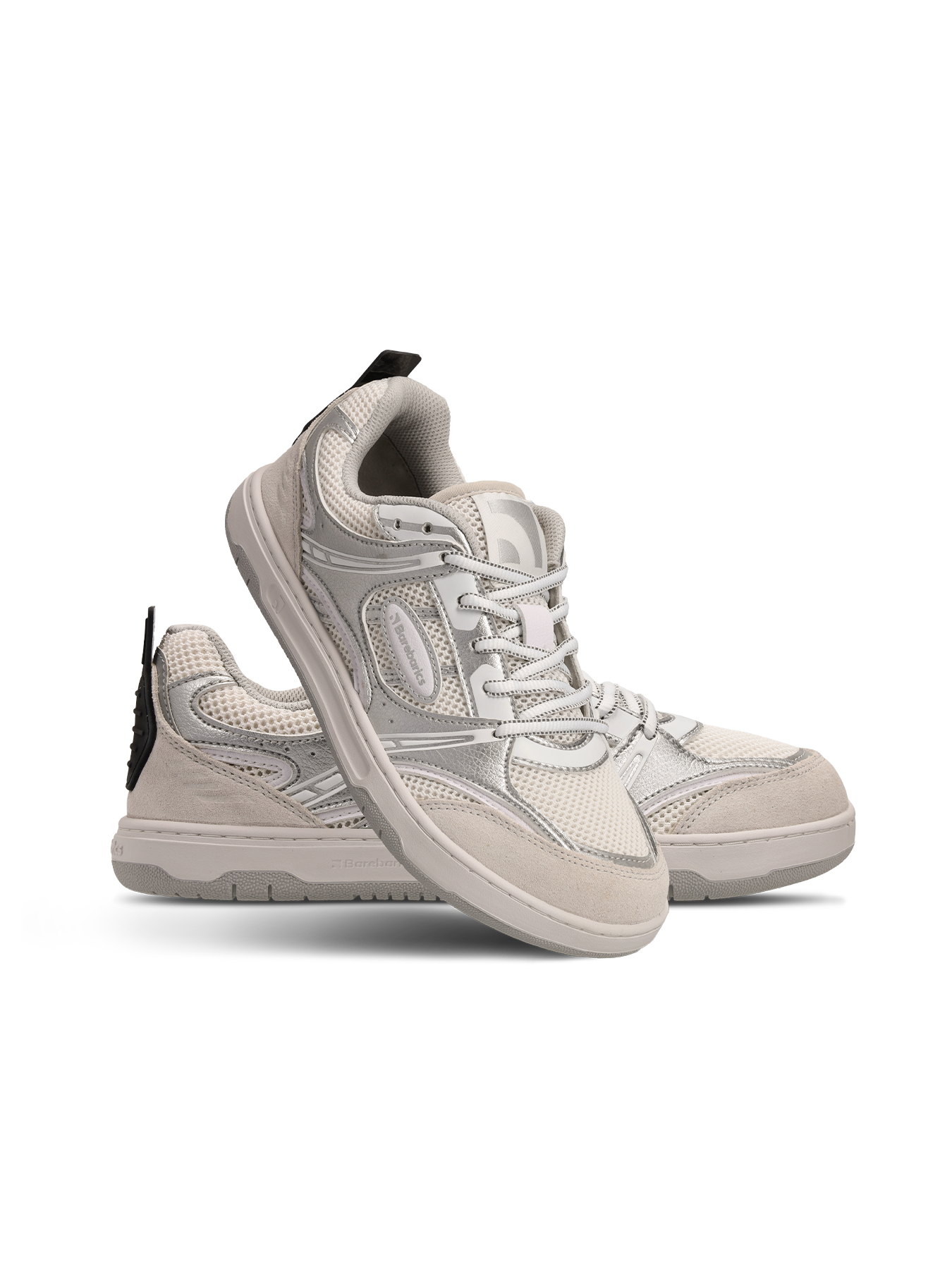 Barefoot tenisky Barebarics Dropsta - Silver & White