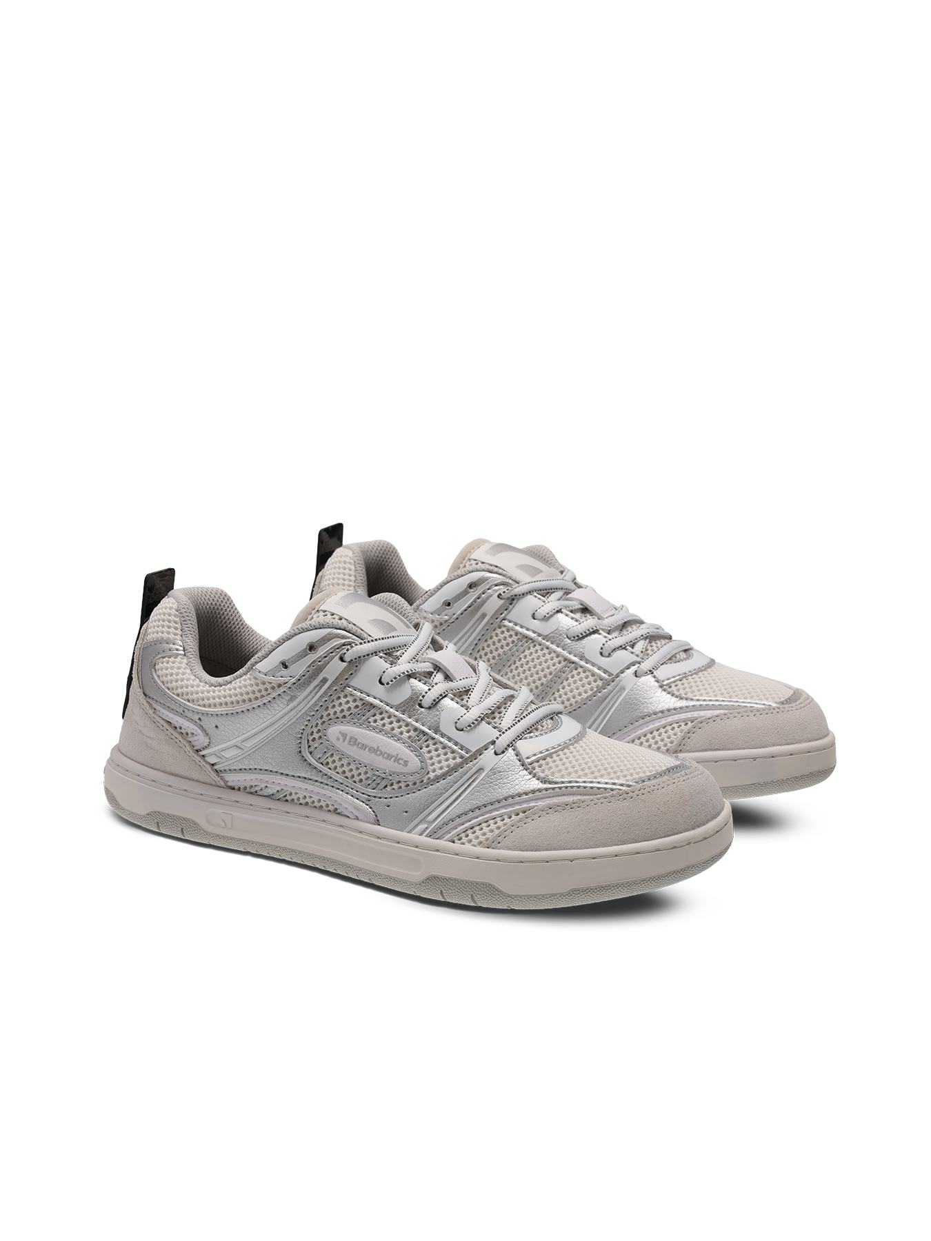 Barefoot tenisky Barebarics Dropsta - Silver & White