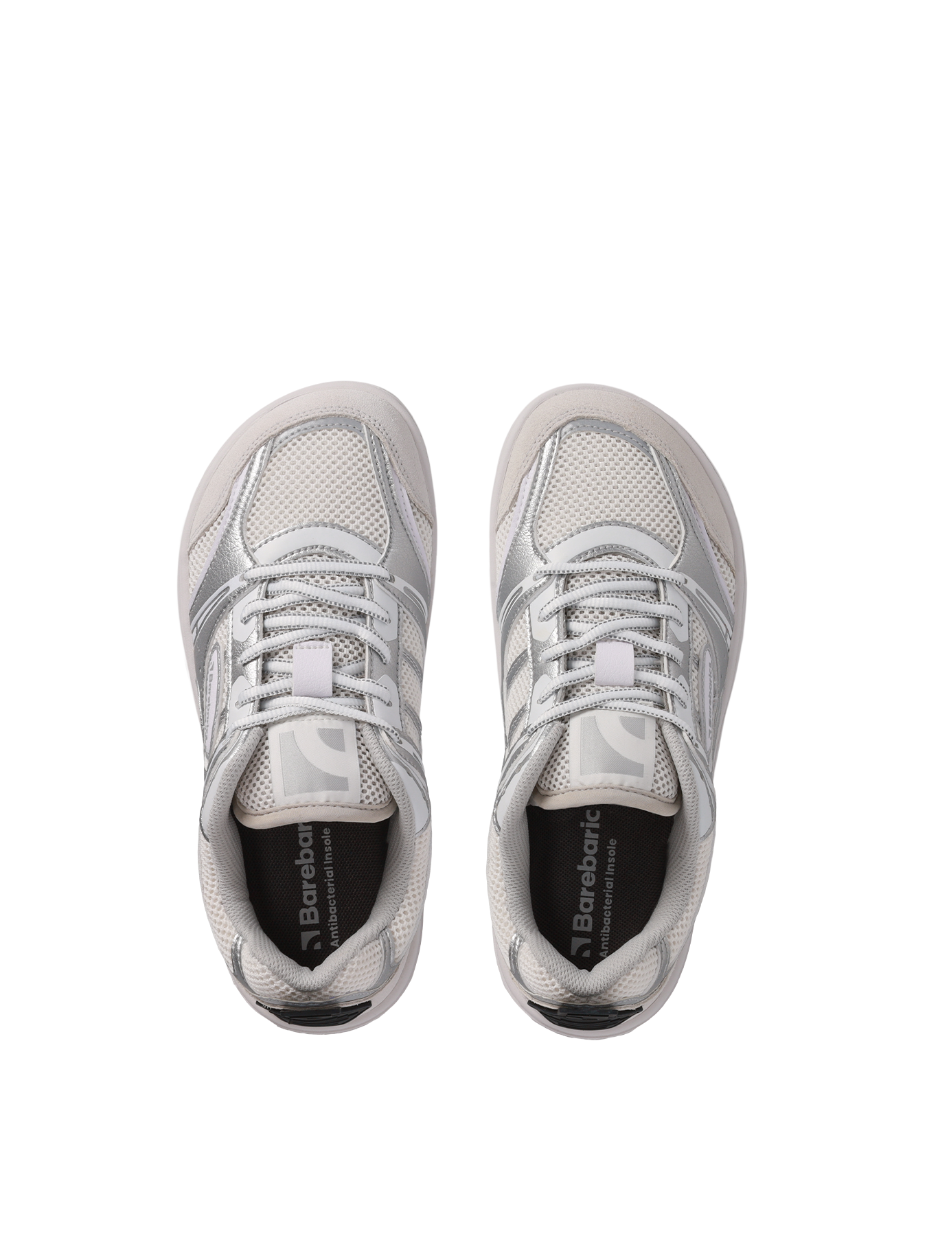 Barefoot tenisky Barebarics Dropsta - Silver & White