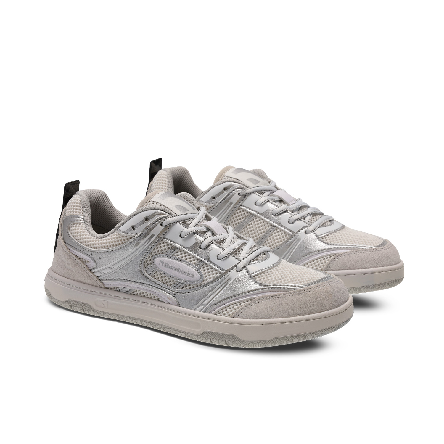 Barefoot tenisky Barebarics Dropsta - Silver & White