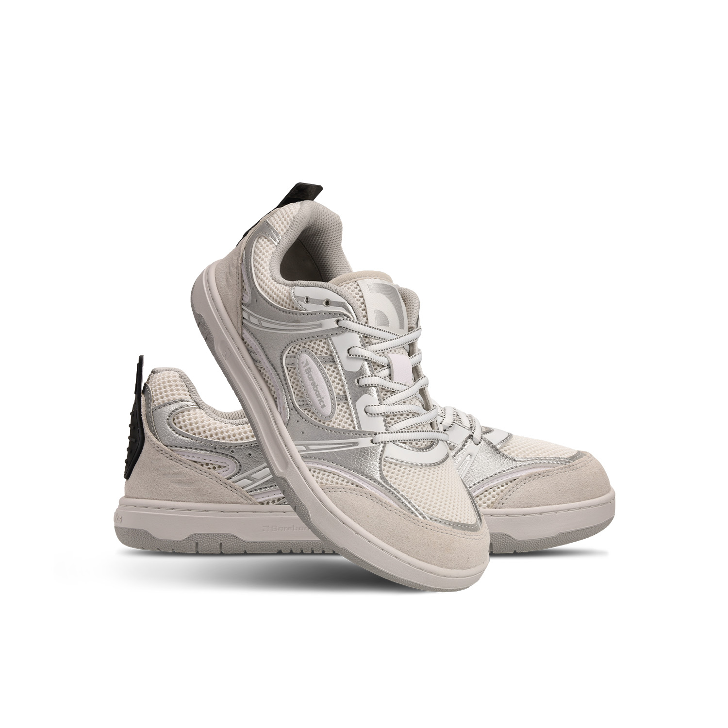 Barefoot tenisky Barebarics Dropsta - Silver & White