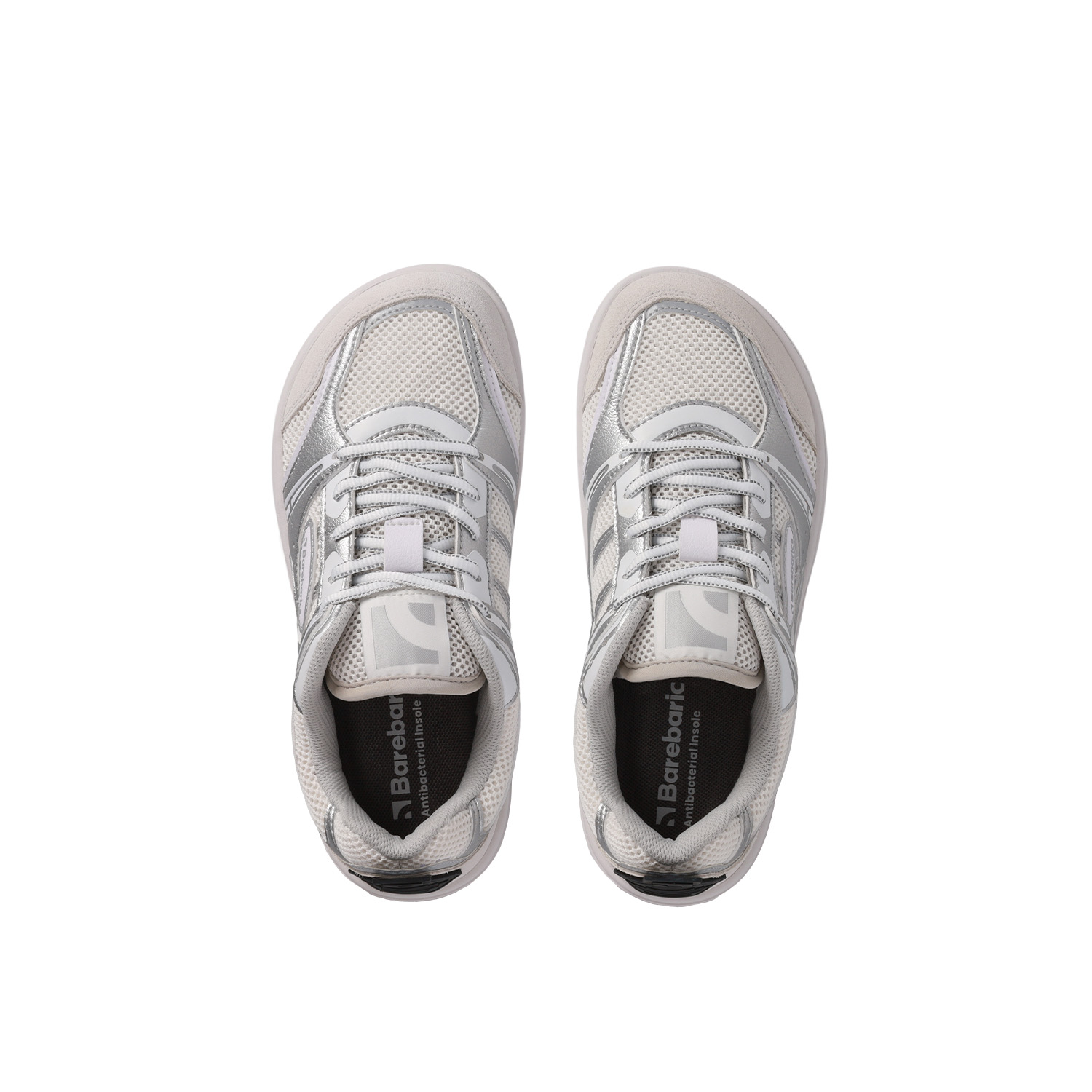 Barefoot tenisky Barebarics Dropsta - Silver & White