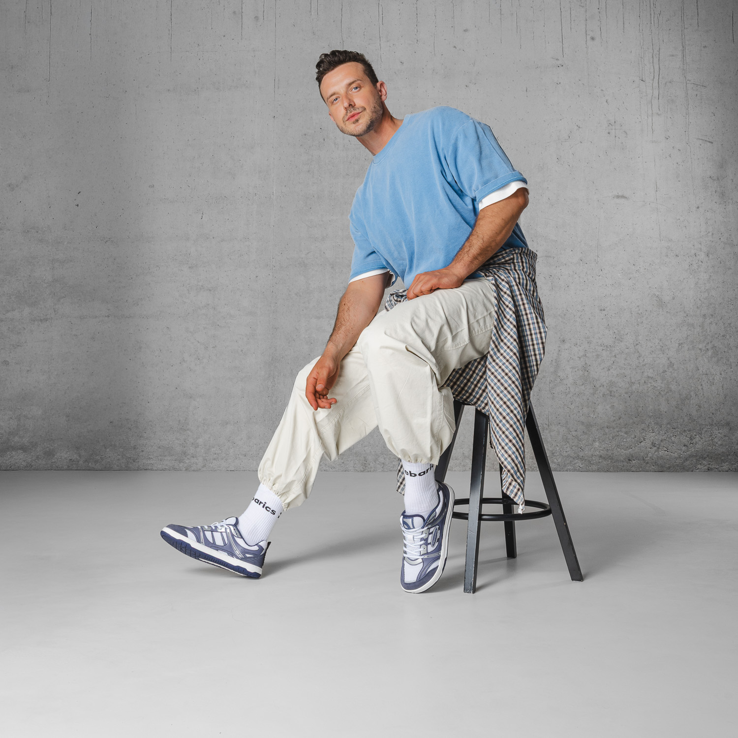 Barefoot tenisky Barebarics Dropsta - Blue & Silver