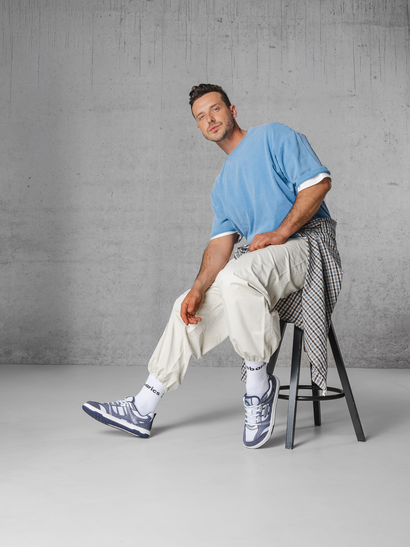 Barefoot tenisky Barebarics Dropsta - Blue & Silver