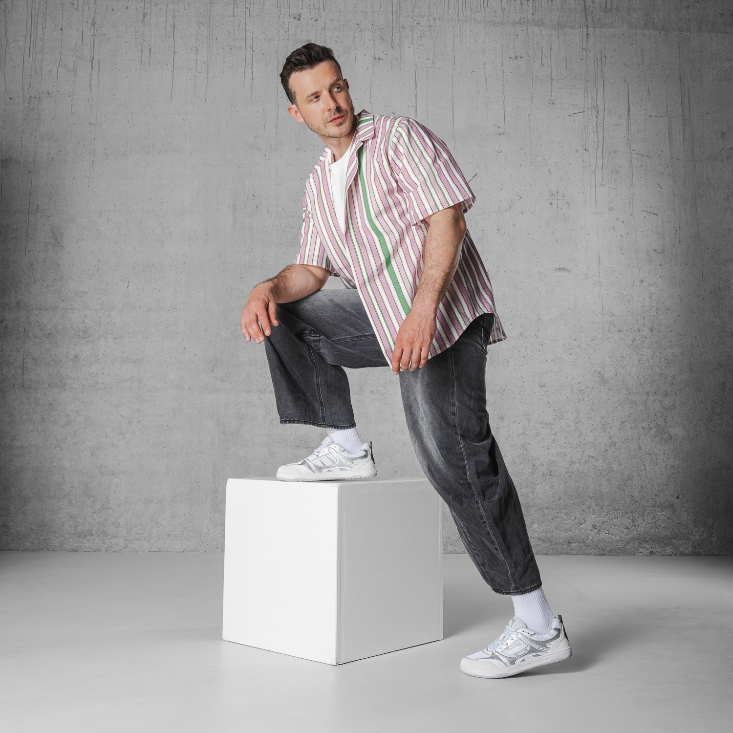 Barefoot tenisky Barebarics Dropsta - Silver & White